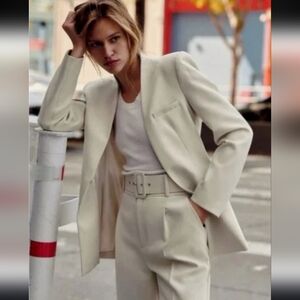 Zara Cream Women's Suit Jacket